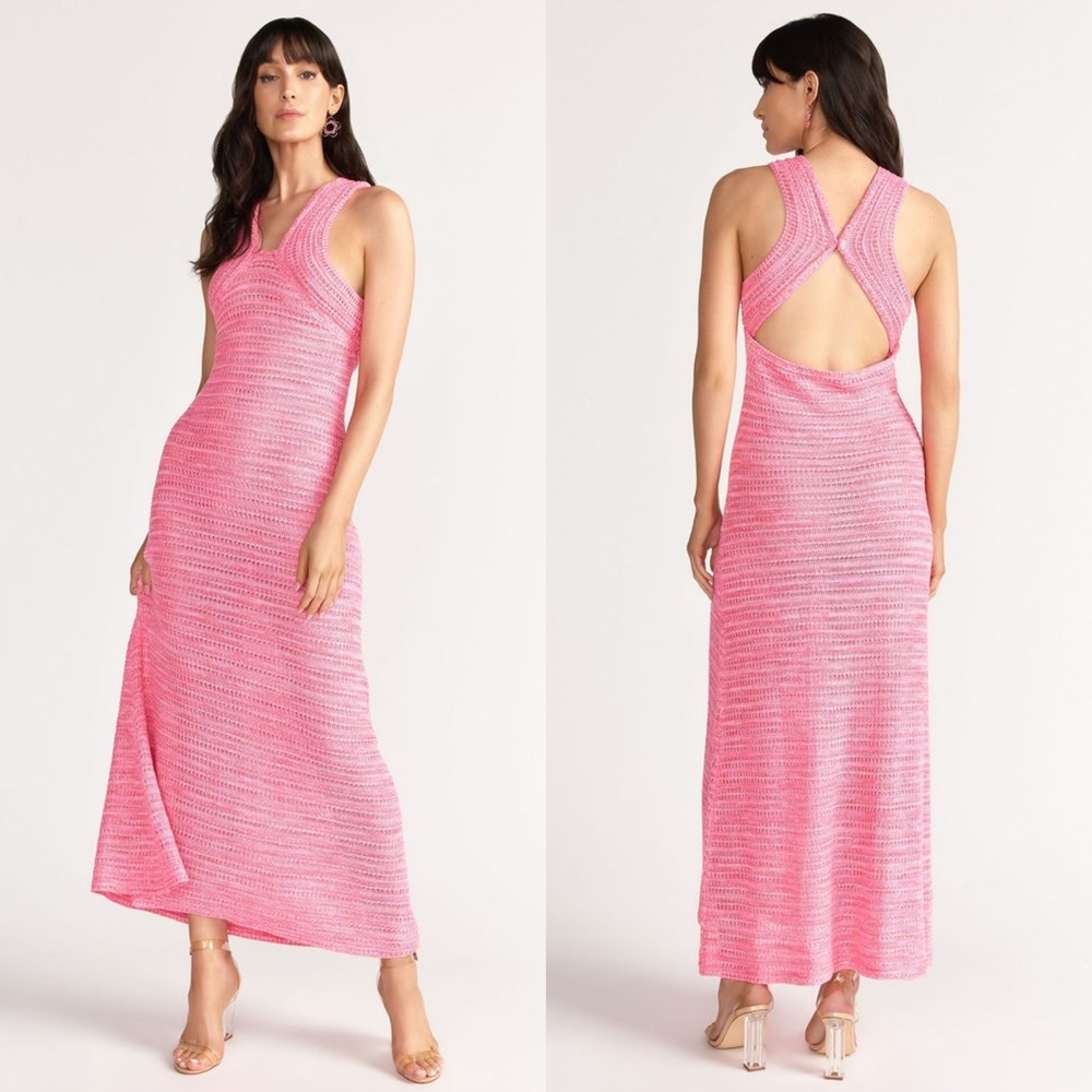 💙Mustard Seed Pink Knit Maxi Dress☆